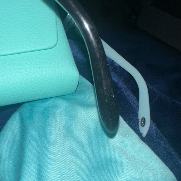 Tiffany & Co. Sunglasses with Black Frame and Teal Accents